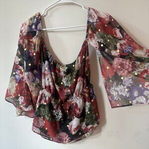 Flowy Floral Light Weight Top Small